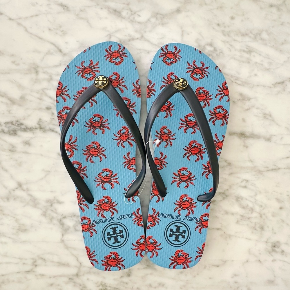 NWT TORY BURCH Crab Flip Flop SIZE 7 Flip Flops